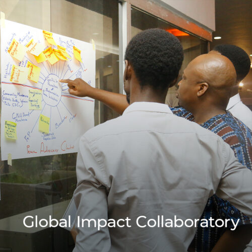 The Global Impact Collaboratory convenes social scientists with experienced development practitioners to design, test, and share scientifically robust monitoring, evaluation, and learning strategies for communicating development impact.