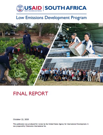 Final Report: Low Emissions Development Program