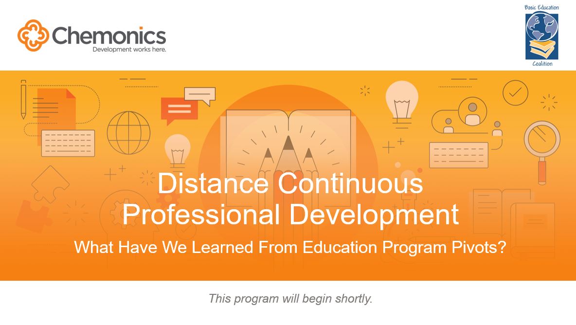Distance Continuous Professional Development PowerPoint slide thumbnail