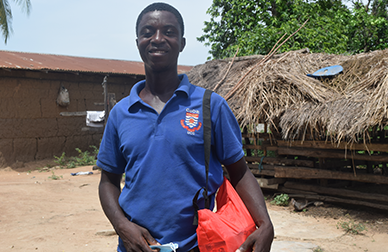 Philip Domi is a health keeper who provides family planning services. Credit: Gloria Agyekum, GHSC-PSM.
